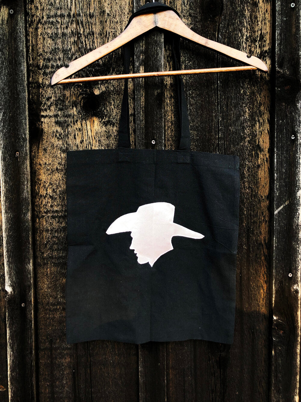 Pink Satin Cowboy Black Double Sided Tote